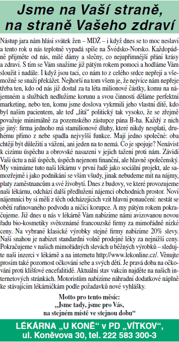 Článek z března 2010