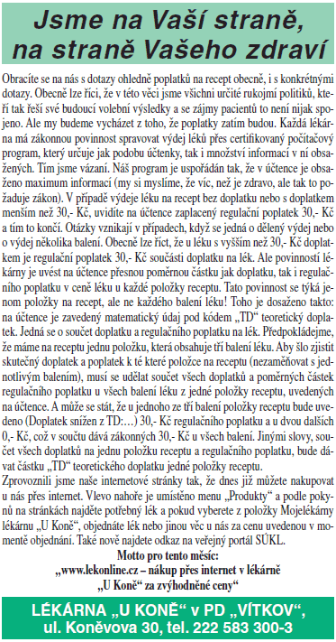 Článek z května 2009