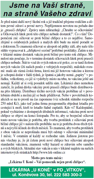 Článek z července a srpna 2009