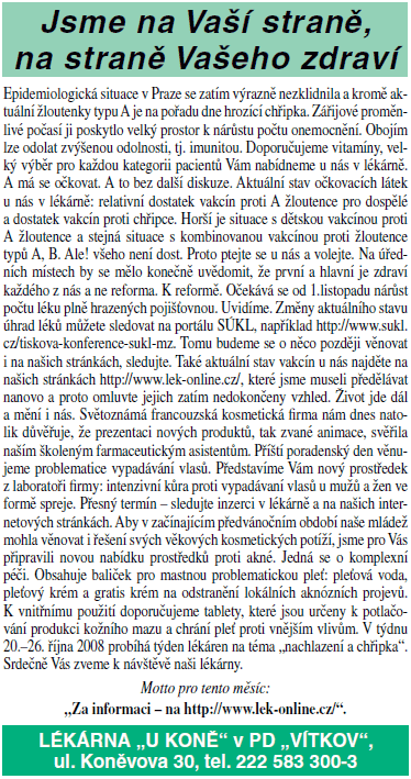 Článek z října 2008